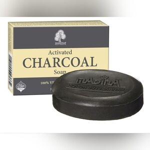 Madina Activated Charcoal Soap-Black Soap NIB